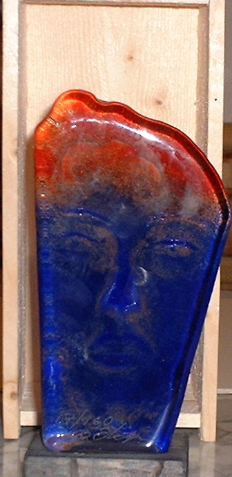 Bjrn Ekegren signerad Glas-skulptur
