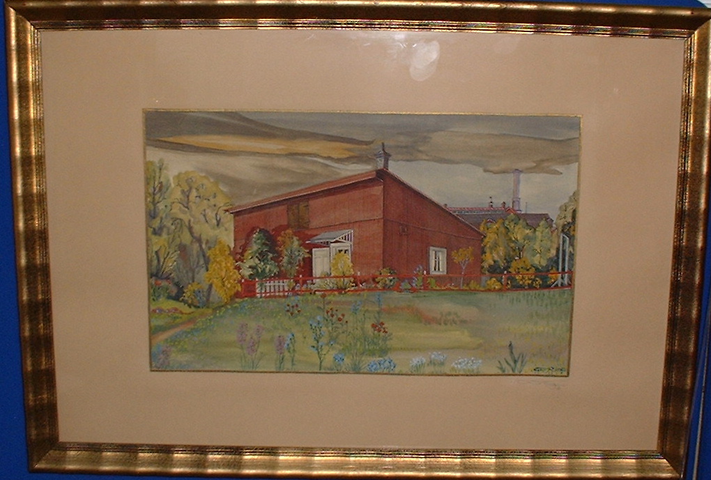 Artist: Ole Ring(1902-1972) Water colour sign O Ring
