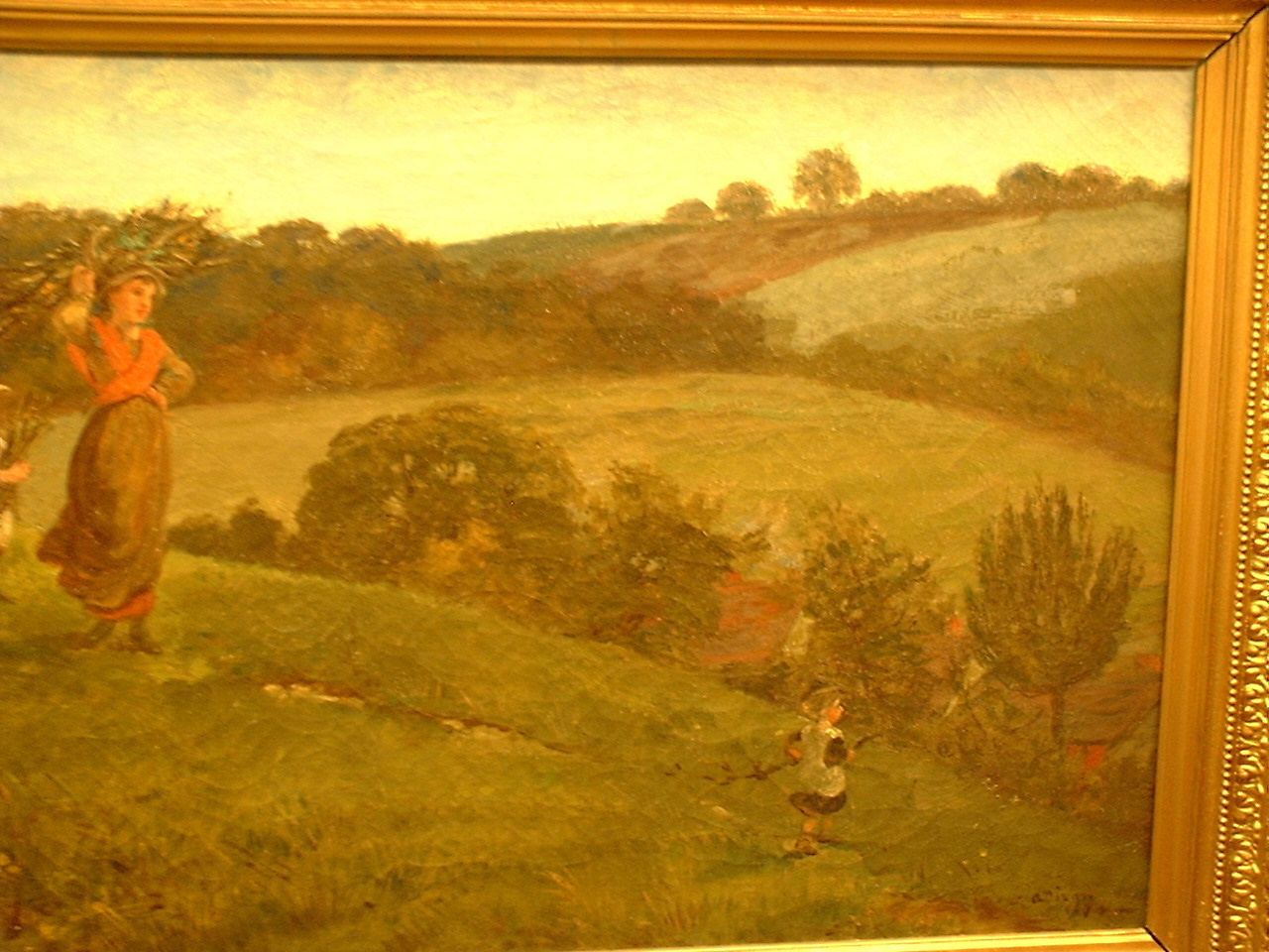 1.Alfred Dixon(1842-1919) Landskapsmlning olja p duk: Autumn