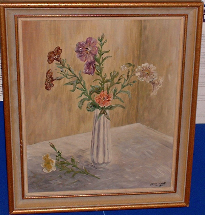 A Nilsson oil on canvas: 1950