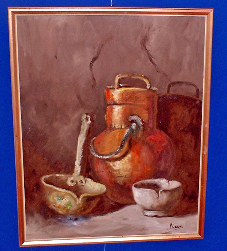 3.India:Ascribed oil painting signed Viren