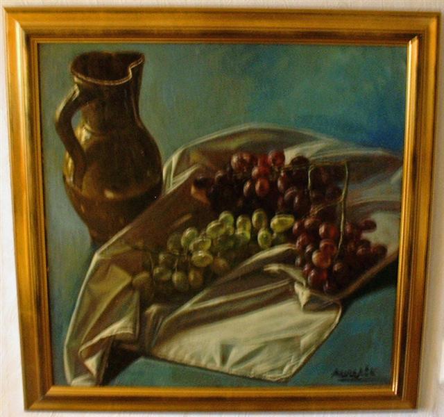 Albin Amelin(1902-1975) Fruits, still life oil on canvas.*