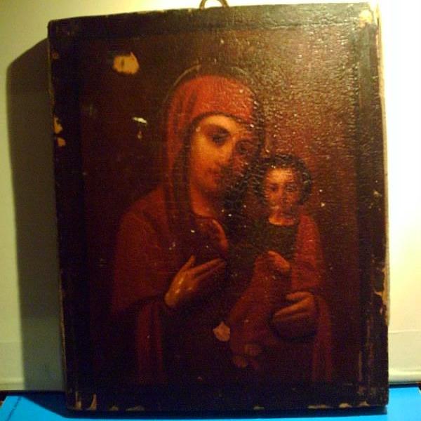 Ikon Mary Theotokos Mother of God Hodegetria late 17th century(?