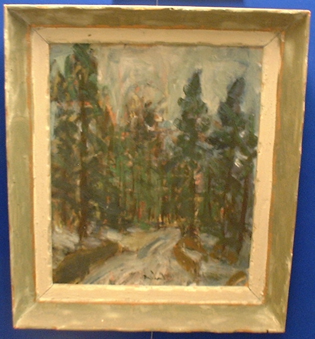 2 Oil painting,provenance! Pine forest in Scandinavia SOLD